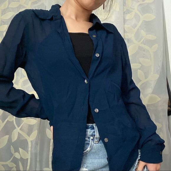 Armani exchange button up blouse - Picture 7 of 12